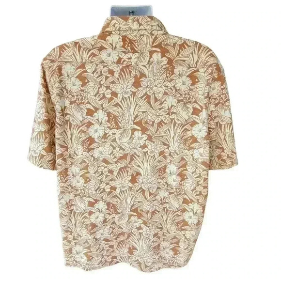 ROWN Short Sleeve Button Down Collared Hawaiian Print Shirt / Size XL - Picture 3 of 6
